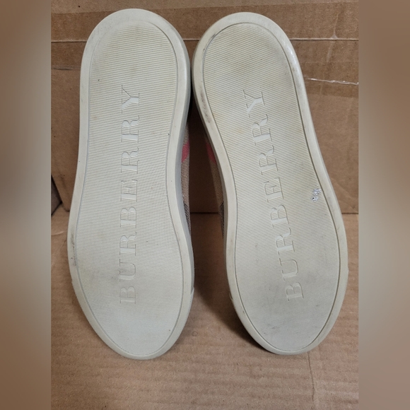Burberry Hartfields House Check Low Top Sneaker Women Size 10 - Picture 12 of 13